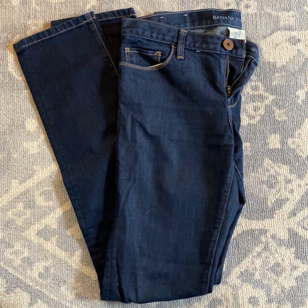 Straight leg jeans